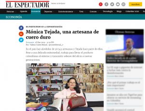 Mónica Tejada, una artesana de cuero duro